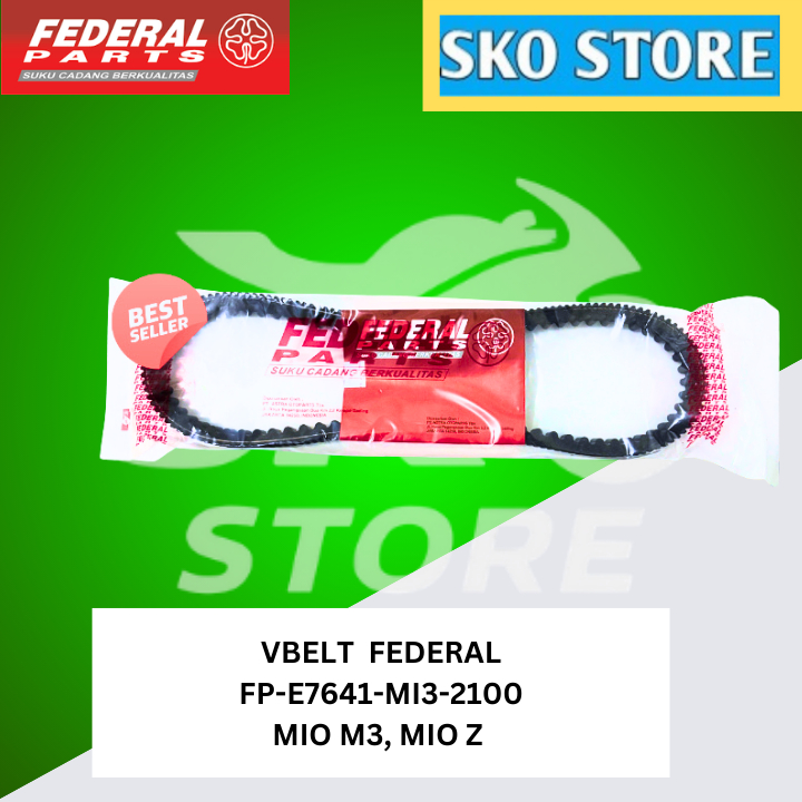 Vbelt FP-E7641-MI3-2100 FEDERAL Original Vanbelt Vanbel V belt V-belt MIO M3, MIO Z ORIGINAL MURAH