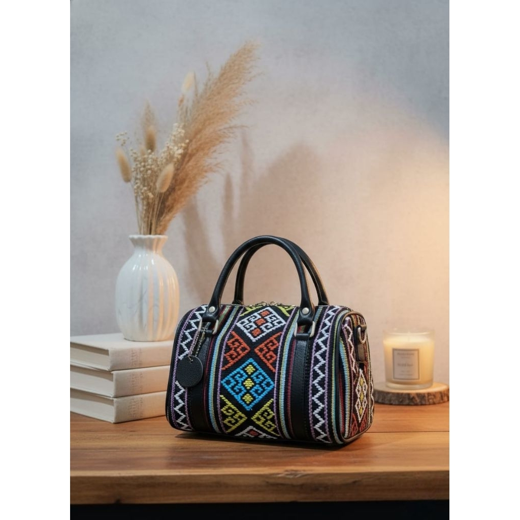 Tas Handbag Wanita Motif Tenun NTT Tradisional