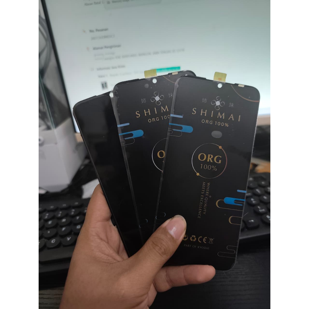 GARANSI LCD REDMI NOTE 7 MINUS BAYANG GARIS NORMAL BISA PAKAI KOMPATIBEL GARANSI FULLSET FRAME READY