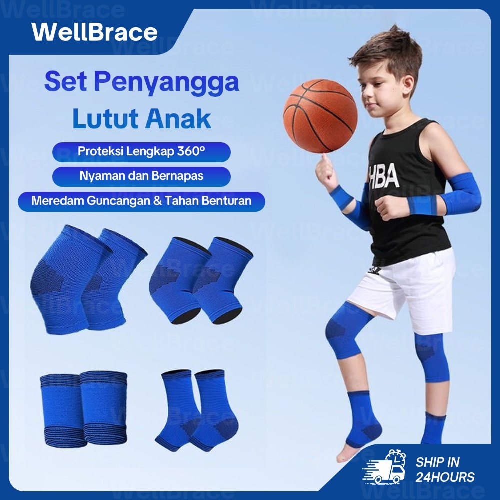 Set Deker Anak Lengkap Sepak Bola Basket Deker Untuk Sepeda Anak Deker Sepatu Roda Chilid Safety