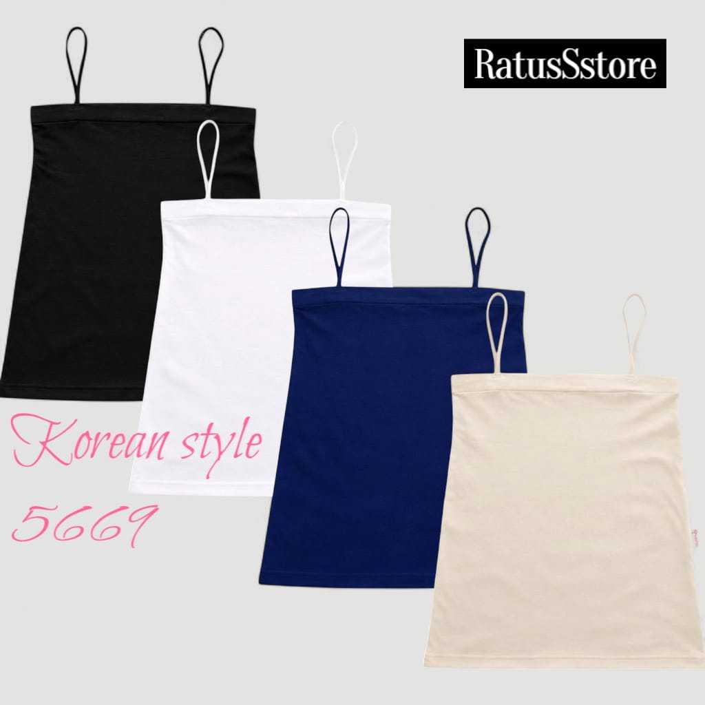 Square Top Bahan Rayon / kamisol Tengtop Crop Top Tali Kecil / Kemben Tanpa Cup Size M,L,XL