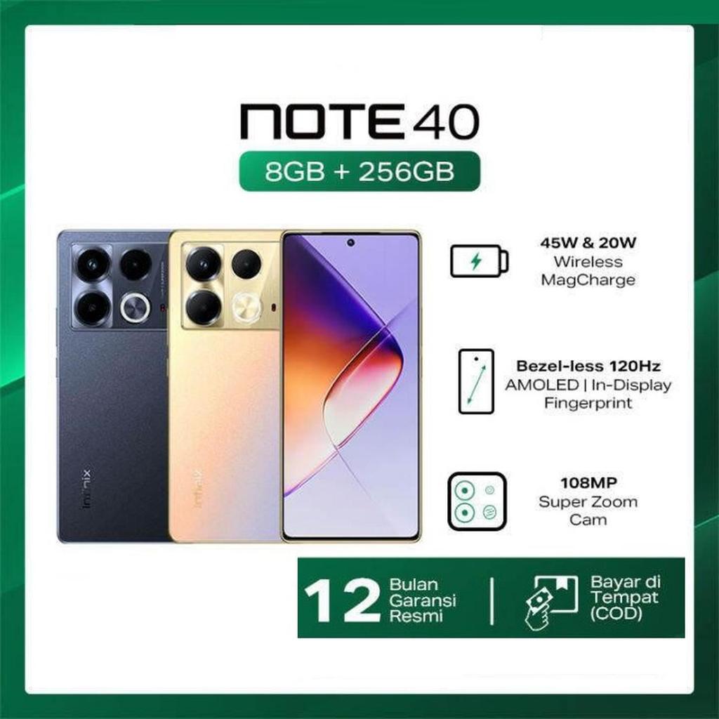 HP SPEK GAME BAGUS INFINIX NOTE 40 8/256GB ORIGINAL 100%