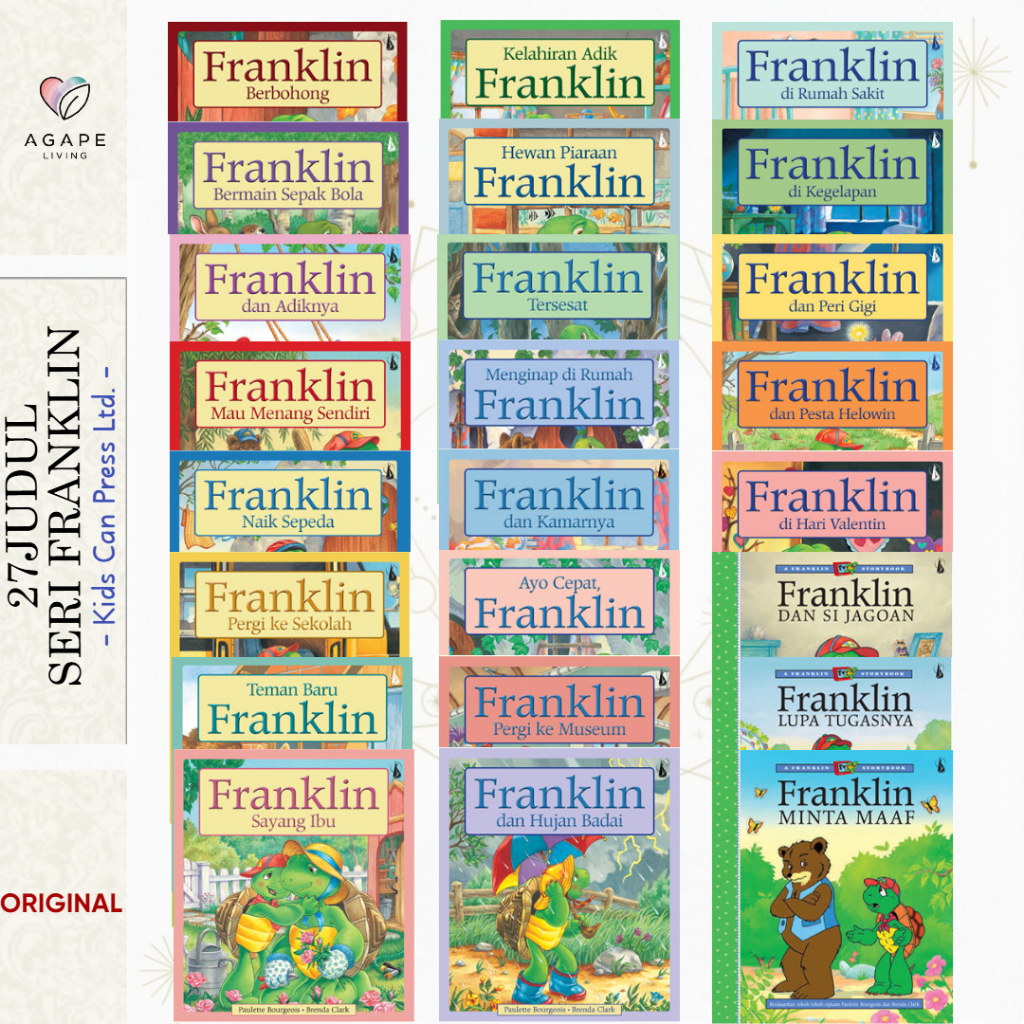 26 Judul Buku Seri Franklin Best Seller & Kamus Franklin