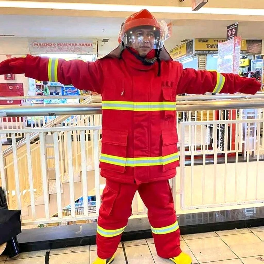 Setelan Pemadam Kebakaran Nomex IIIA / Baju Pemadam Kebakaran Murah