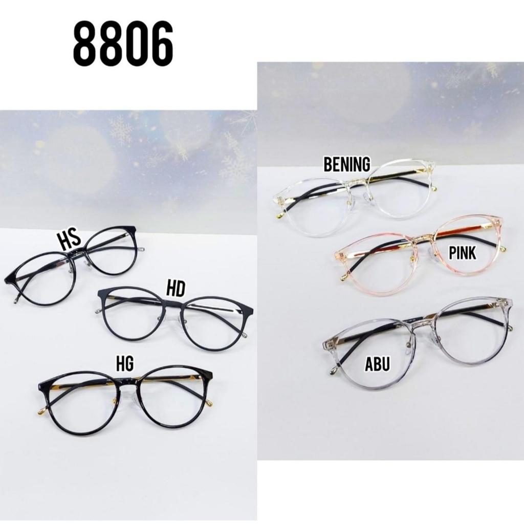 frame kacamata oval pria dan wanita 8806