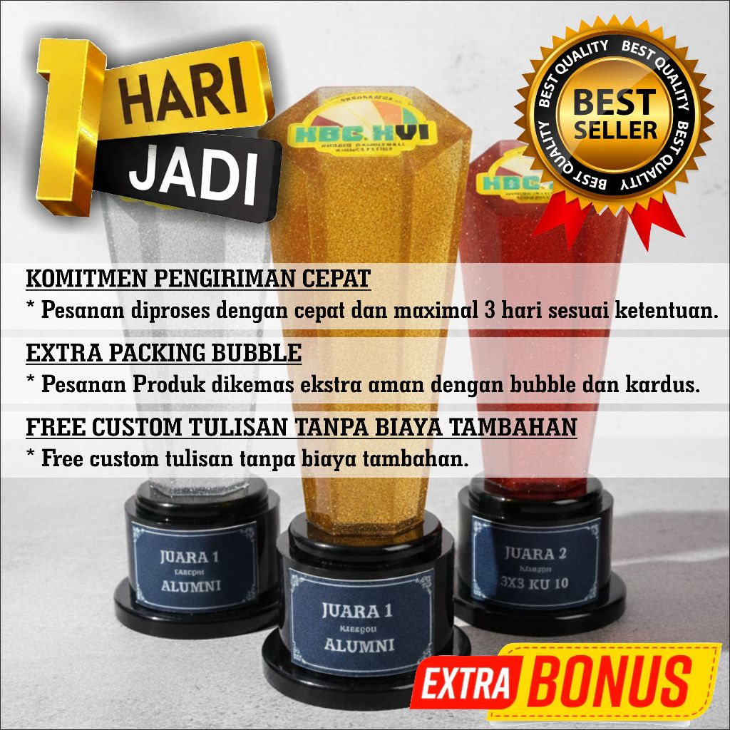 VANDEL TROPHY PILAR RESIN FIBER BENING 25CM