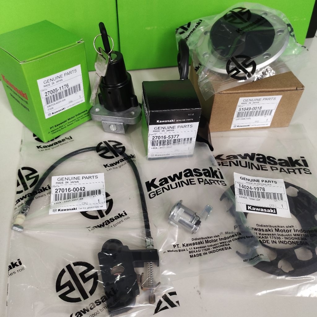 27045-0555 Kunci Kontak Komplit Ninja RR New 2012 - 2015 Konci Kontak Ninja 150 RR New 2012 2015 Ori