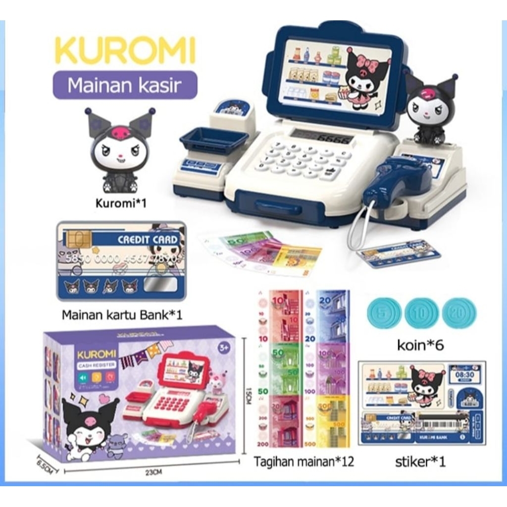 Mesin Kasir Mainan Simulasi supermarket Mesin Kasir Belanja Mainan Cashier Machine Toys Mainan Anak