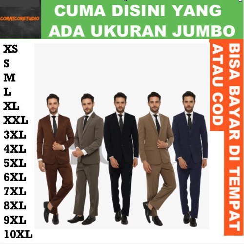 5XL 4XL 3XL XXL XL L M S XS 14XL 13XL 12XL 11XL 10XL 9XL 8XL 7XL 6XL JAS PRIA UKURAN BESAR / JAS NIK