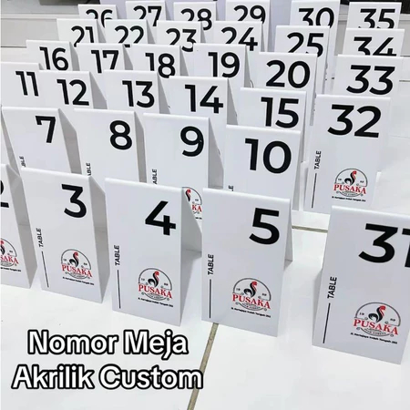 Nomor Meja Nomer Meja Akrilik Nomor Meja Cafe nomer Meja Resto
