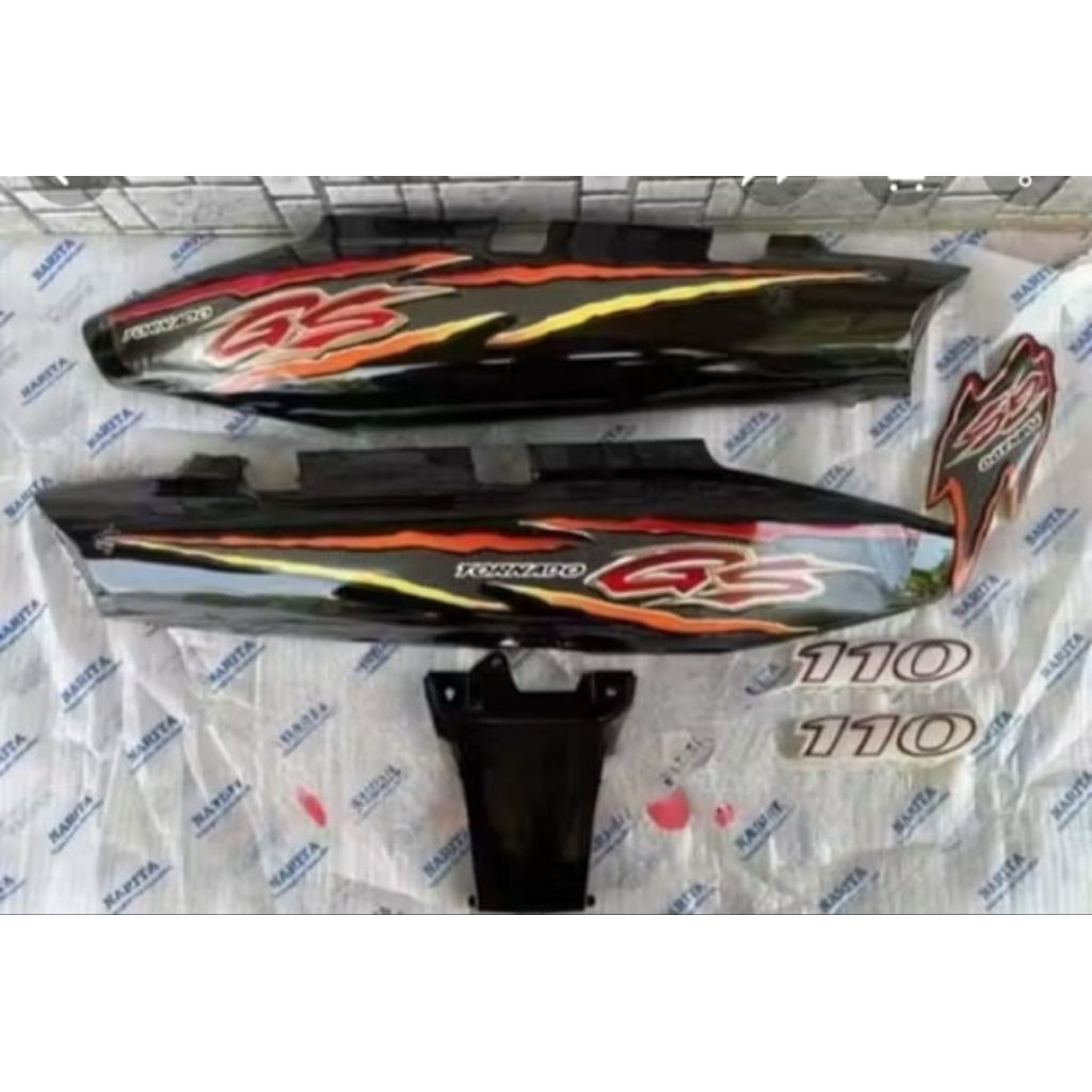 SET BODY COVER SUZUKI TORNADO (BODY SUDAH TERMASUK STRIPING TORNADO GS)