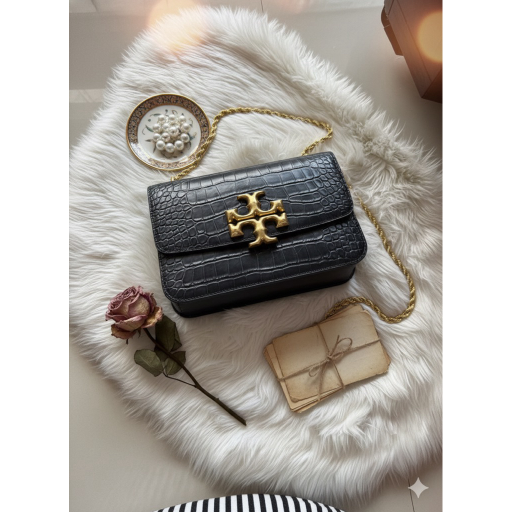 PL Tas tory burch 79489 original tb The new ELEANOR color block shoulder bag