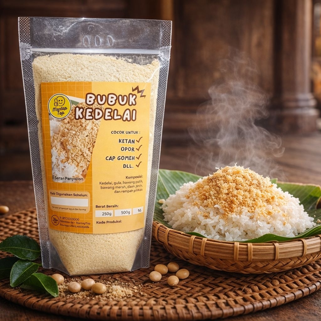 Kedelai Bubuk Untuk Ketan 500gr | Bubuk Kedelai Untuk Ketan Manis Gurih