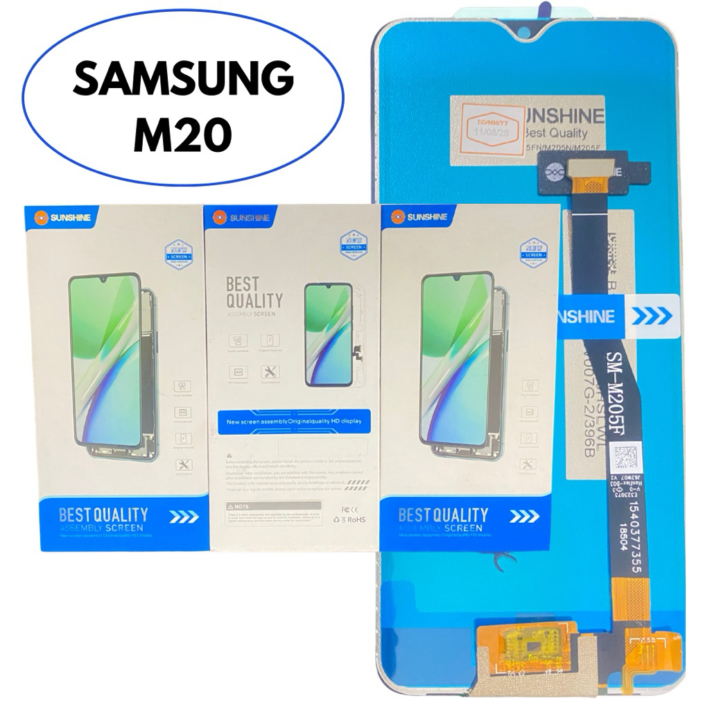 LCD ORIGINAL SAMSUNG M20 FULLSET BLACK