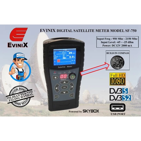 Satfinder Evinix SF750 Satelite Finder Evinix SF 750