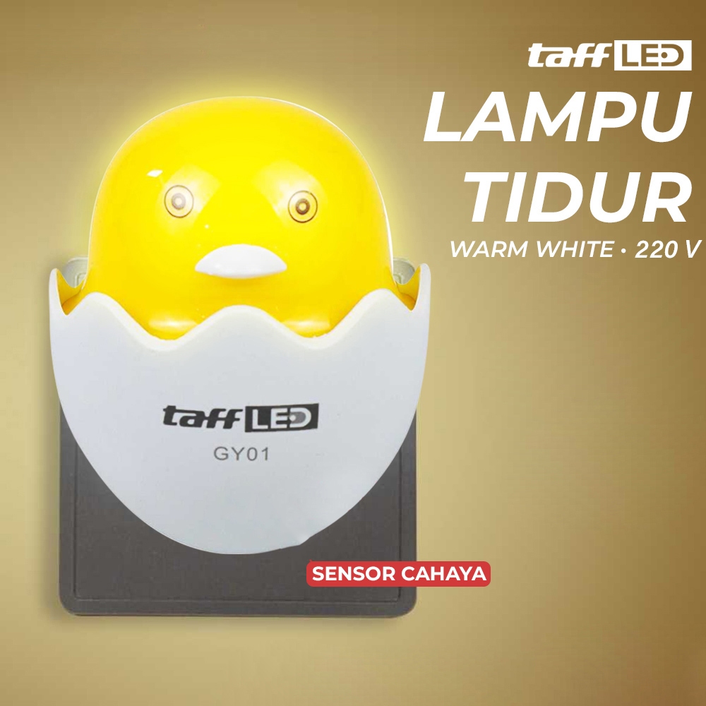 Lampu Tidur LED Model Telur Ayam Sensor Cahaya / Lampu Tidur Led Sensor Cahaya