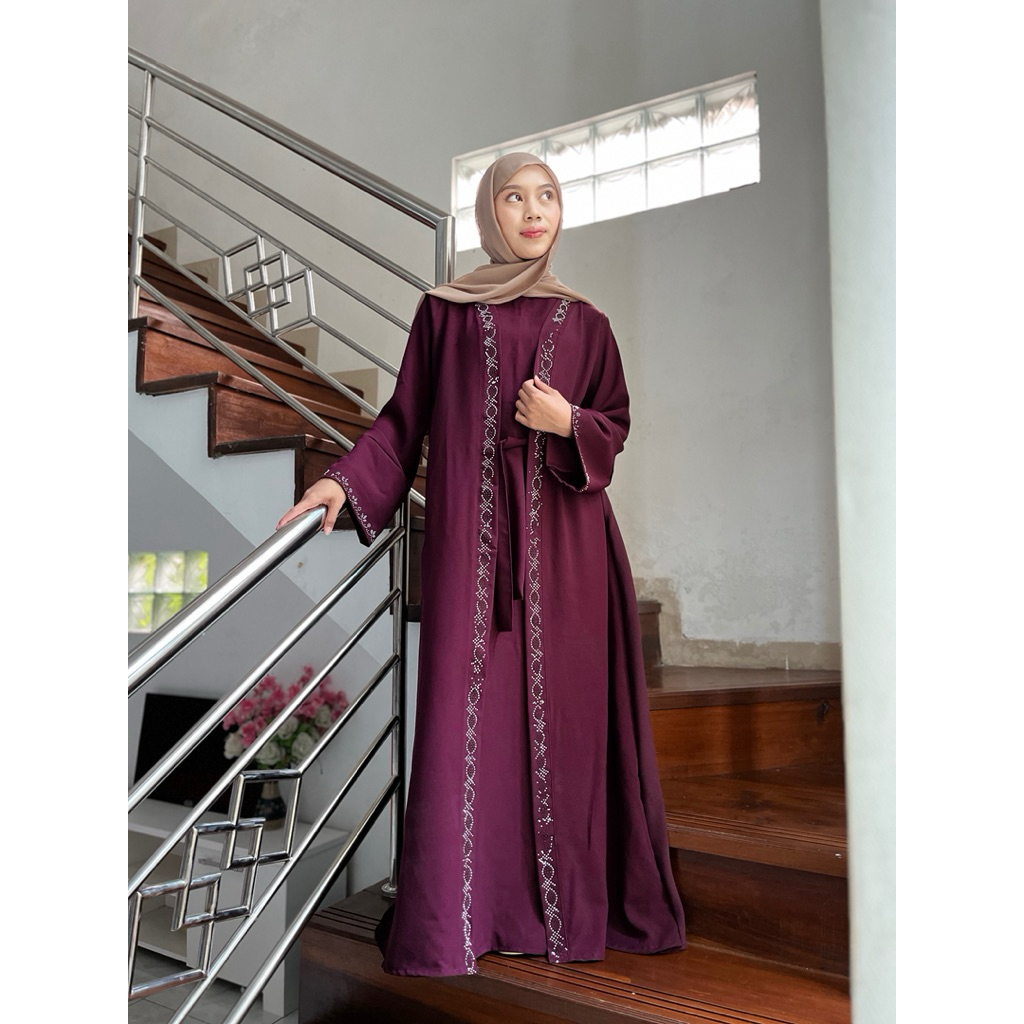 PROMO TERBARU Zavera Abaya terbaru syari sabrina anti UV Gamis lebaran Abaya dewasa Gamis haji dan