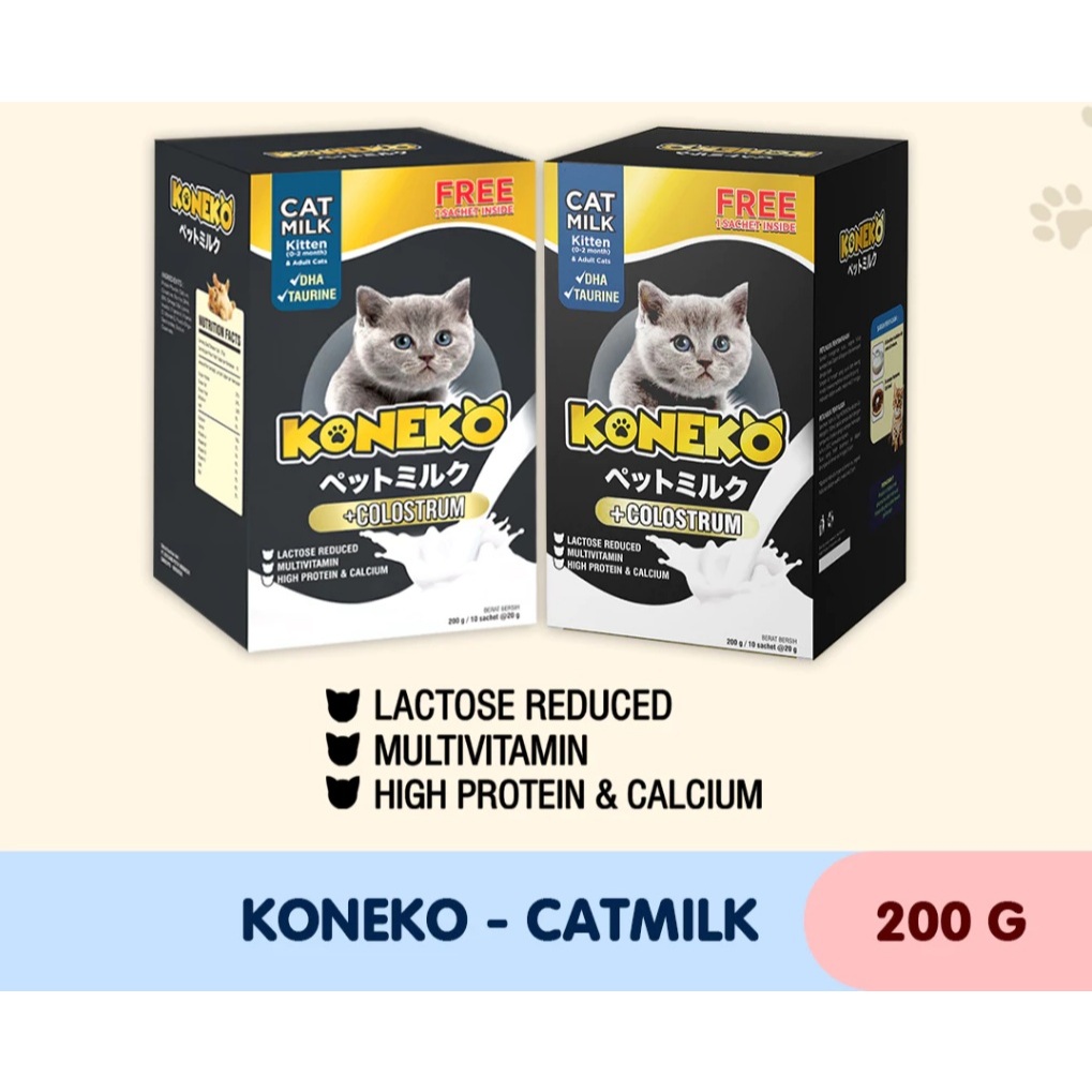 KONEKO Cat Milk/ Susu Kucing Sachet 20 Gram