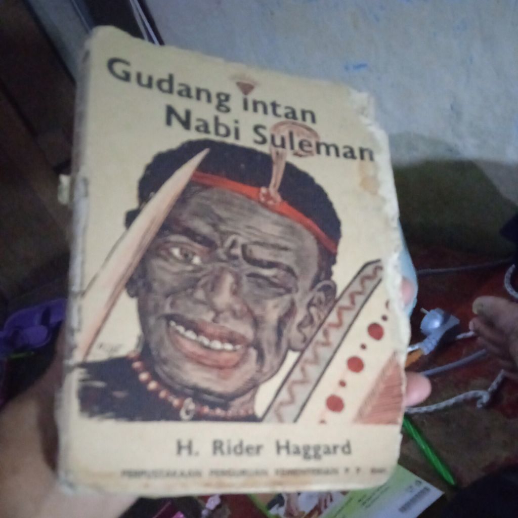 buku Rider Haggard, Gudang Intan Nabi Suleman, buku original Edjaan lama tahun 1955