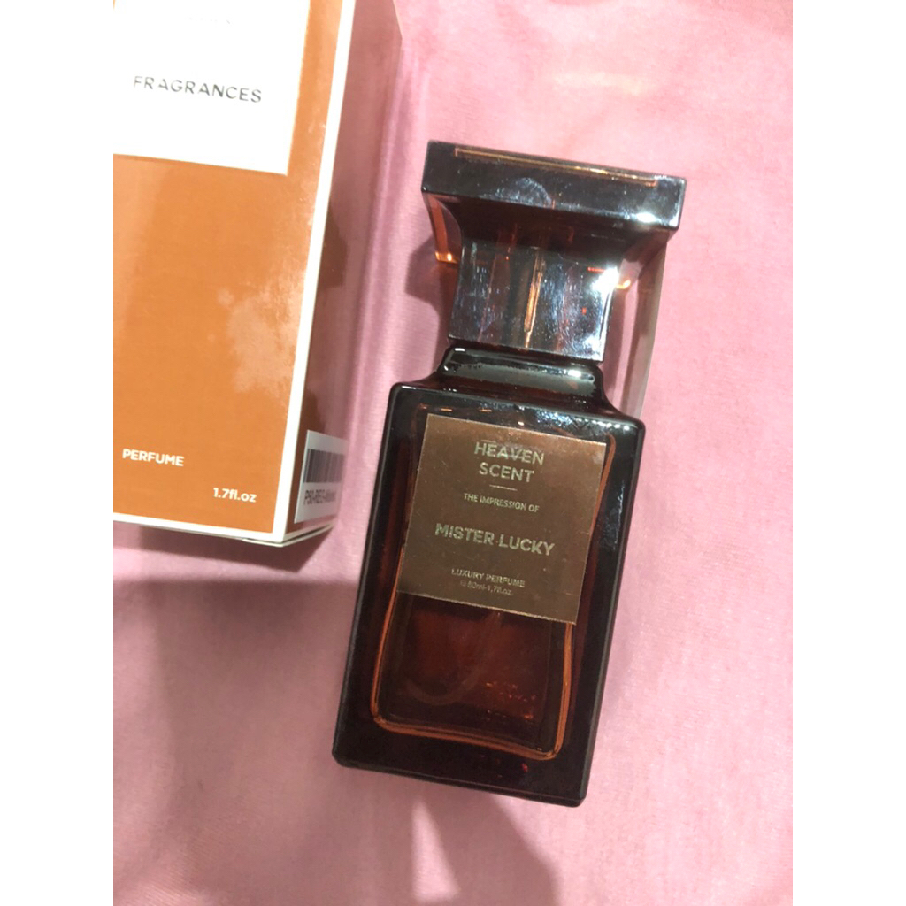 Parfume HEAVEN SCENT / parfum minyak wangi pria cowok 50ml mister lucky NEW