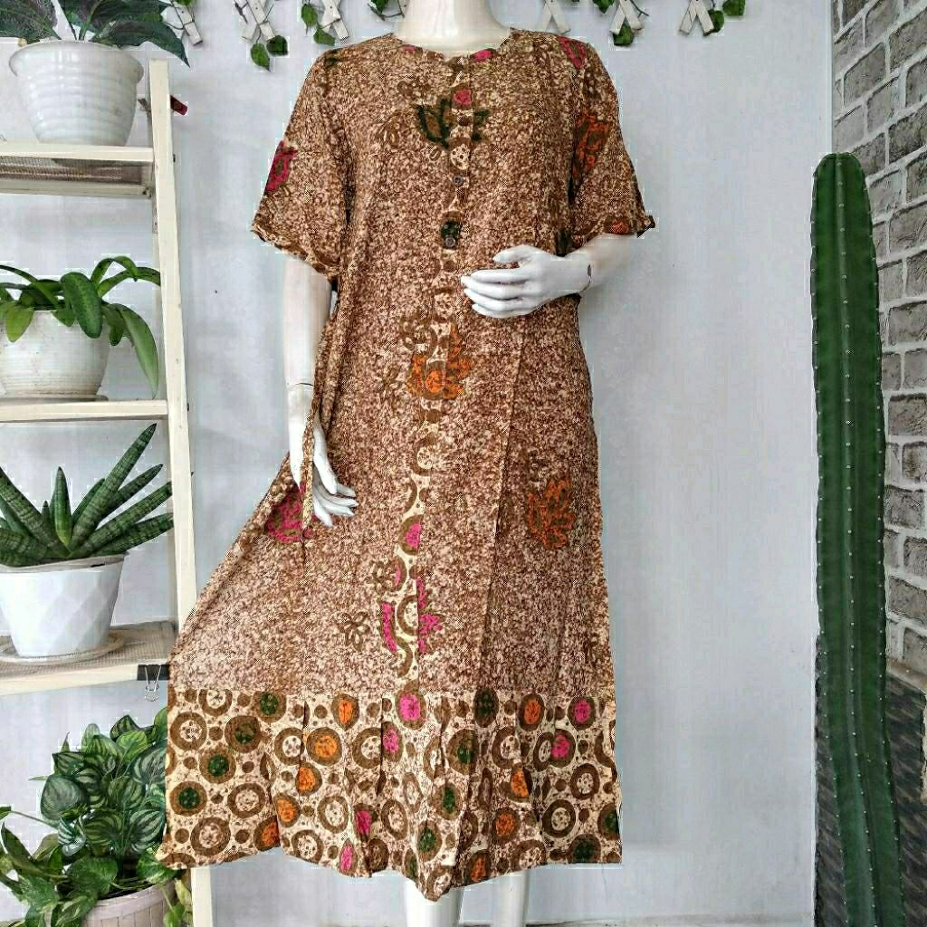 Putri Diana (Ld100,Pb120) Daster Karima Kancing