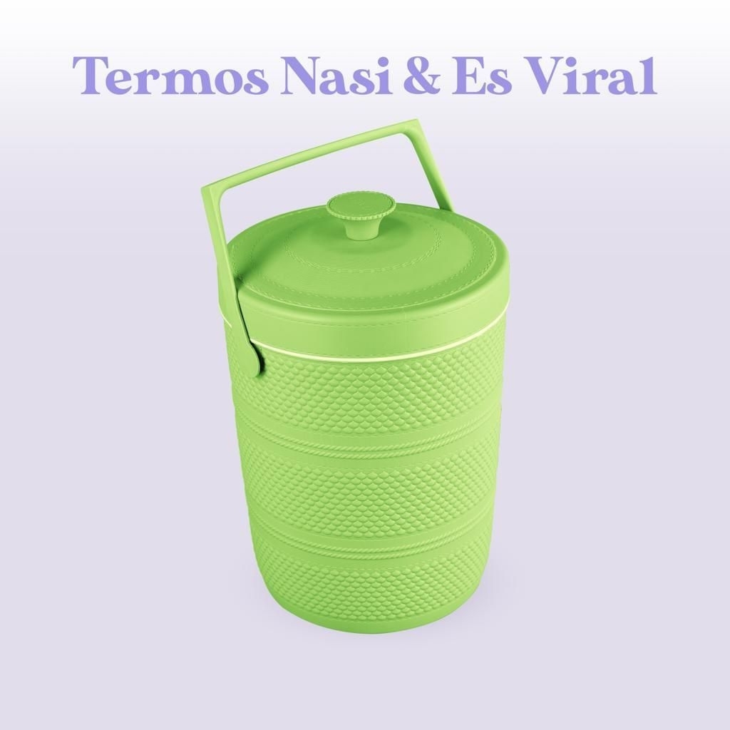Termos Nasi Es 17 Liter TRI J - Kapasitas Besar, Desain Praktis, Warna Menarik