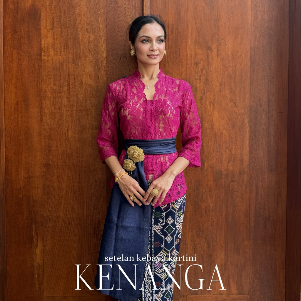 Kebaya Bali Brokat Kenanga | Kebaya Kartini | Kebaya Brokat Stretch | Kebaya Wisuda | Kebaya Lonceng