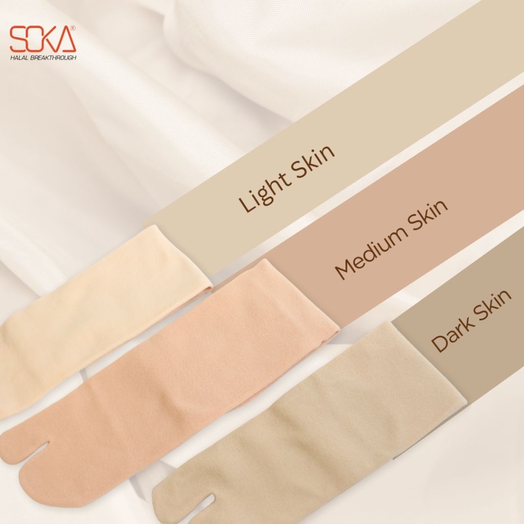 Kaos Kaki Soka Skin Series Kaoskaki Jempol Warna Kulit Kauskaki Hijab Kaus Kaki Umroh Haji