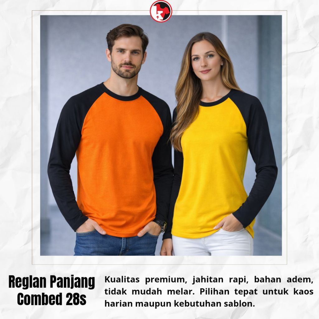 REGLAN PANJANG PREMIUM / COMBED 28S