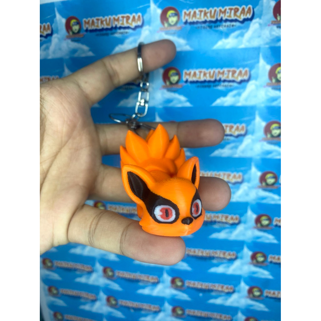 Figure Keychain / Gantungan Kunci Anime Naruto shippuden Kyubi Kyuubi