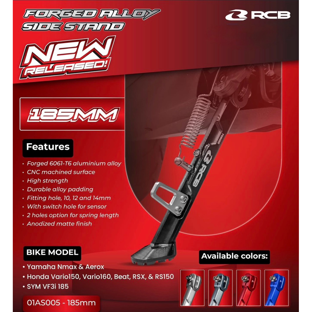 CAGAK SAMPING RCB Side Stand / Standar Samping FORGET ALLOY SIDE STAND