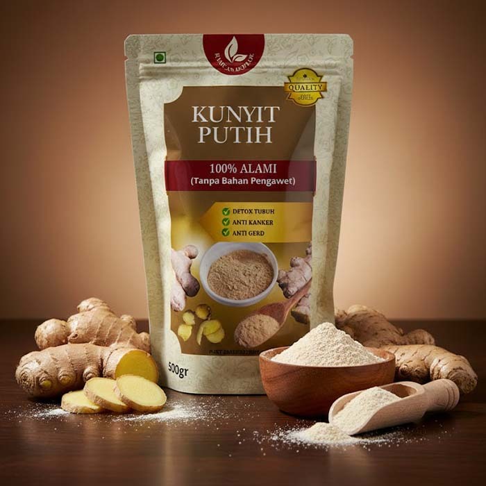 Serbuk Kunyit Putih 250 gram (Murni 100%) / Kunyit Putih Bubuk