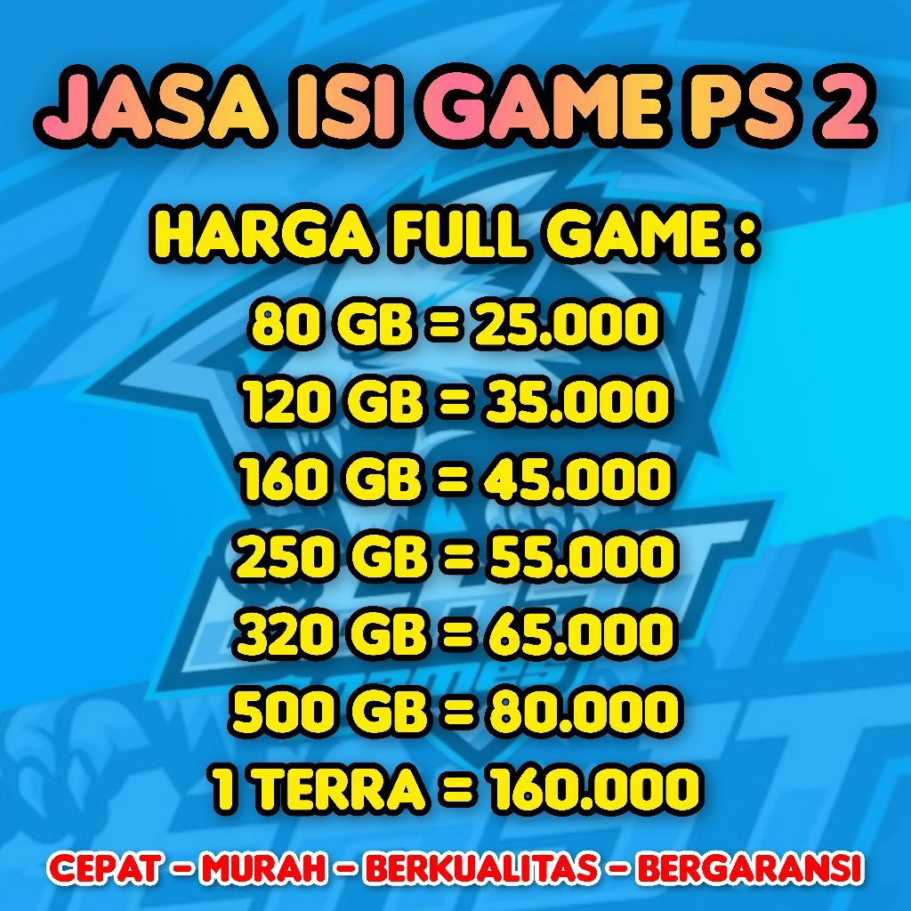 JASA ISI GAME PS 2 TERLENGKAP