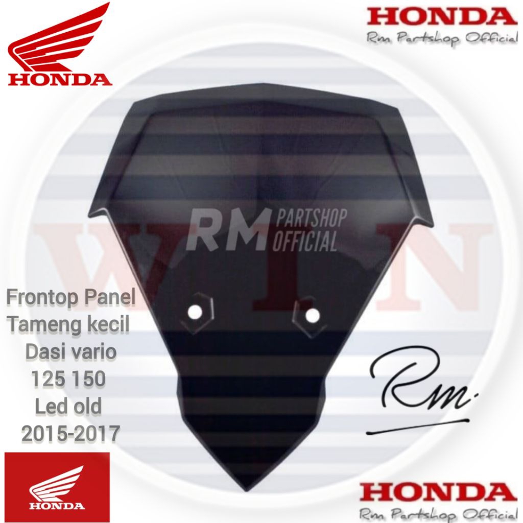frontop front top panel tameng kecil dasi vario 125 150 led 2015 2017 K59 hitam non original