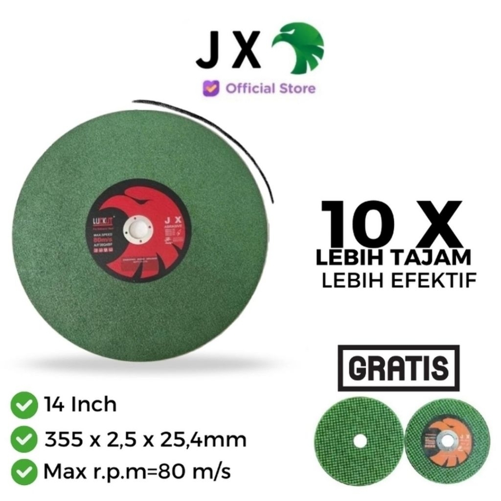 Mata Gerinda Potong 14 Inch JX Cutting Wheel Disk Batu Potong Gerinda Potong