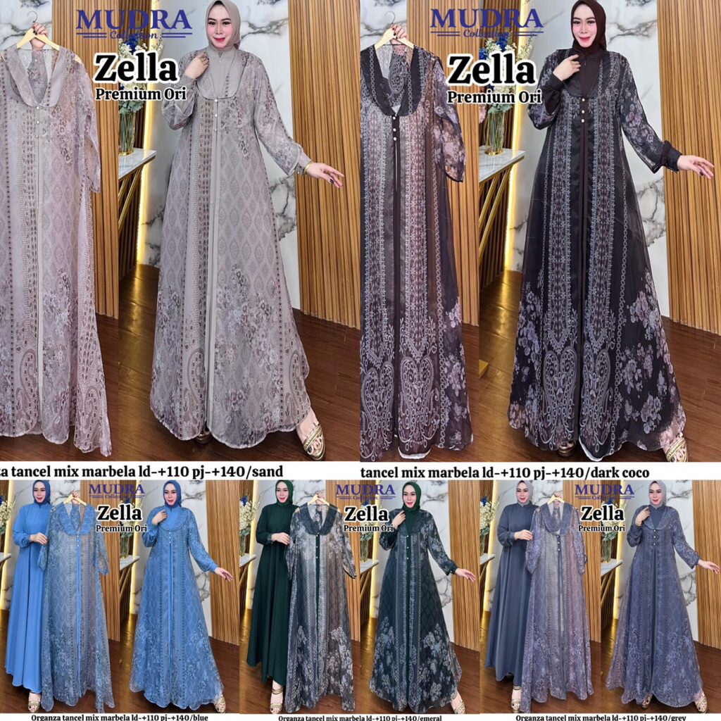 GAMIS DRESS ZELLA ORIGINAL BY MUDRA