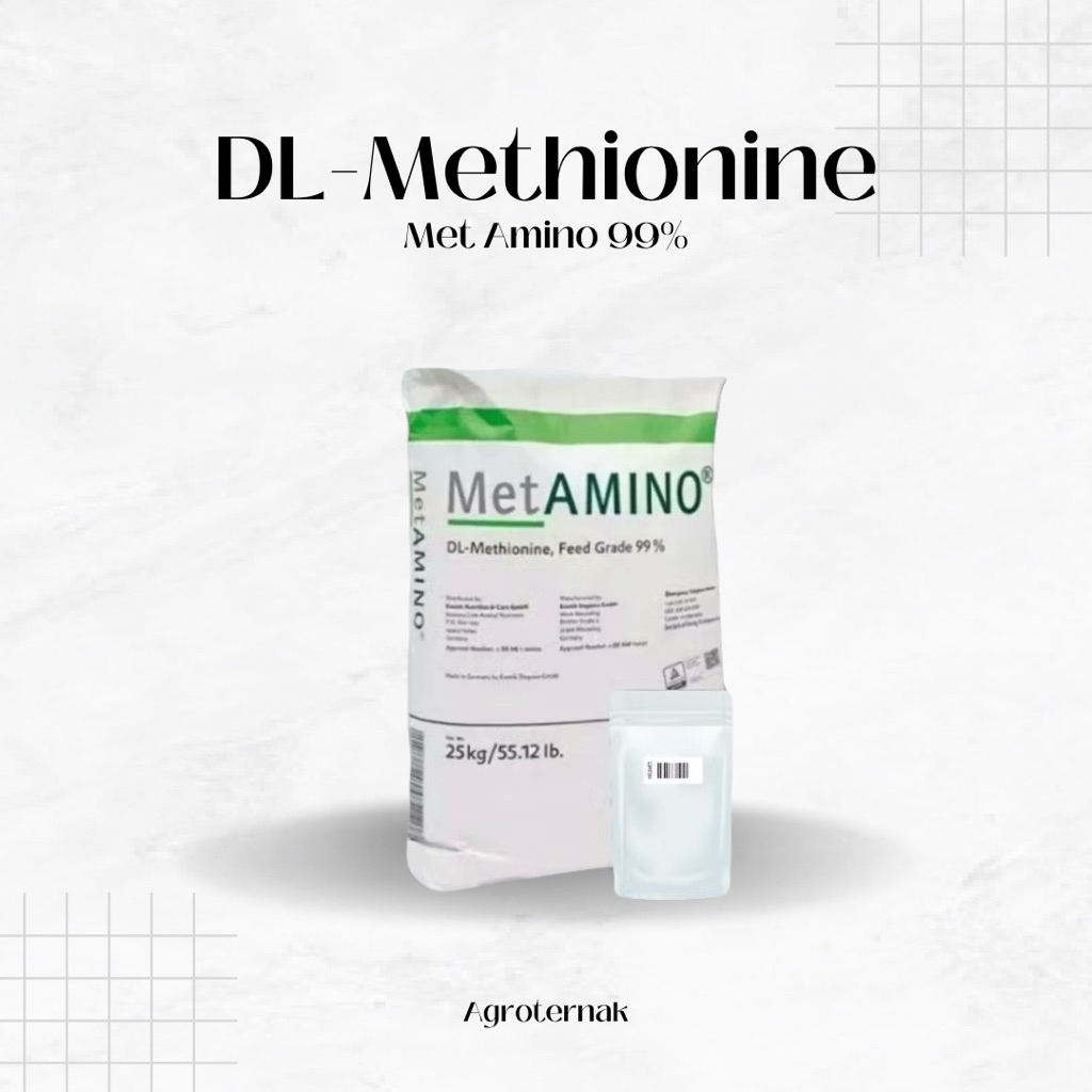 DL-Methionine MetAmino Evonik 500g - Asam Amino Esensial untuk Ternak | tingkatkan Bobot & Kesehatan