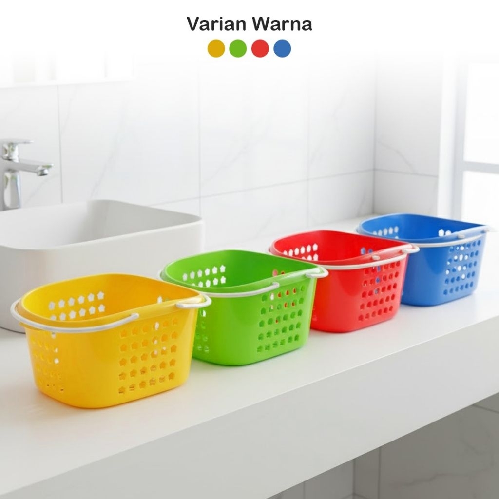 Keranjang sabun mini besar serbaguna / keranjang mandi jinjing mini / keranjang plastik serbaguna