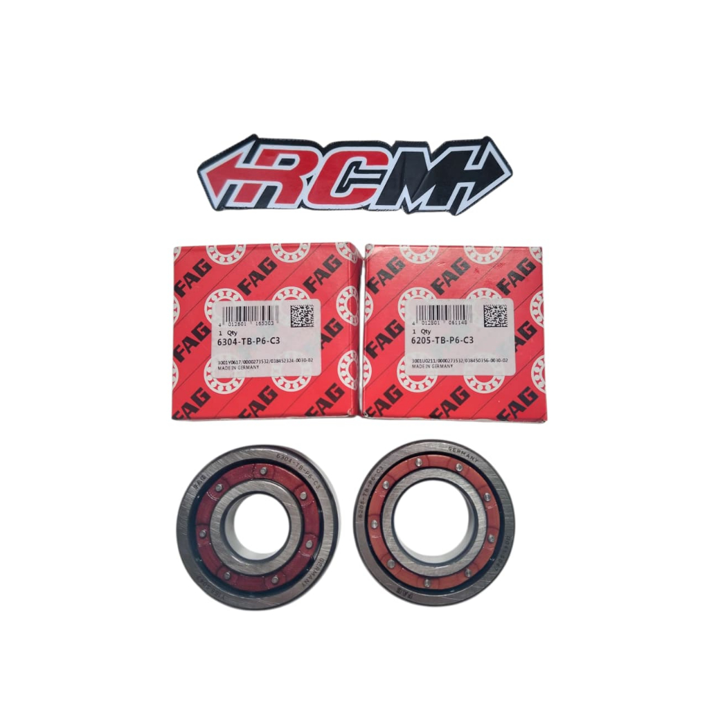 HARGA SUDAH SEPASANG KLAKER BEARING LAKER LAHER 6205-TB-P6-C3 6304-TB-P6-C3 HIGH SPEED FAG GERMAN JE