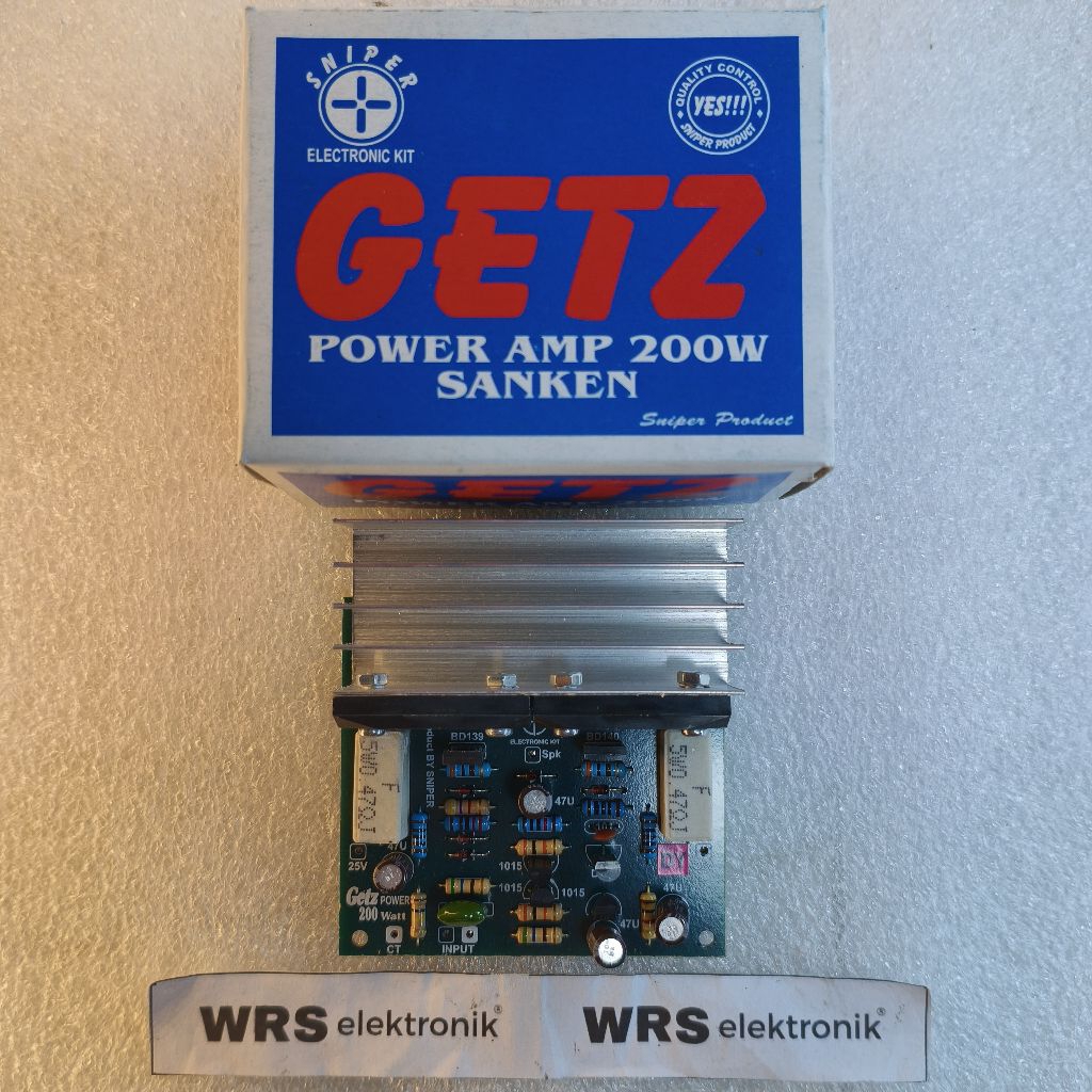 Kit power amplifier mono GETZ 200watt sanken