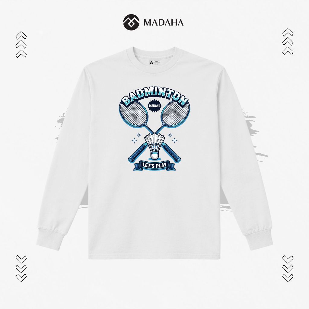 Madaha Kaos Baju Lengan Panjang Badmiinton Rally Destroyer