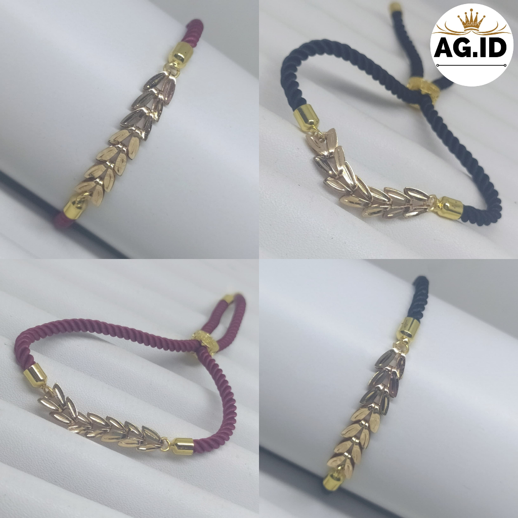 Gelang Swasa Dewasa Terbaru Model Tali Padi Kunci Serut Terlaris Mirip Emas