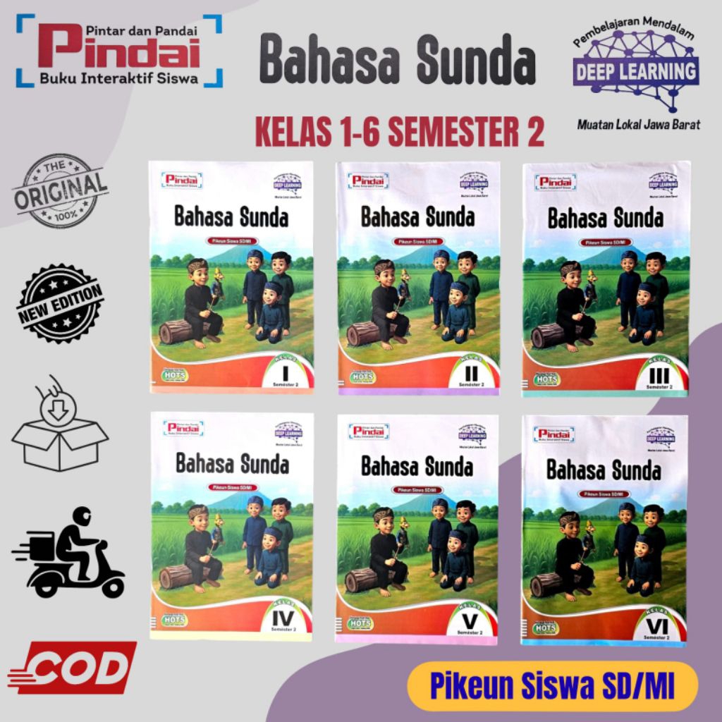 Buku LKS BahasaSunda Pindai Kelas 1,2,3,4,5,6 Semester 2 Deep Learning Kurikulum Merdeka