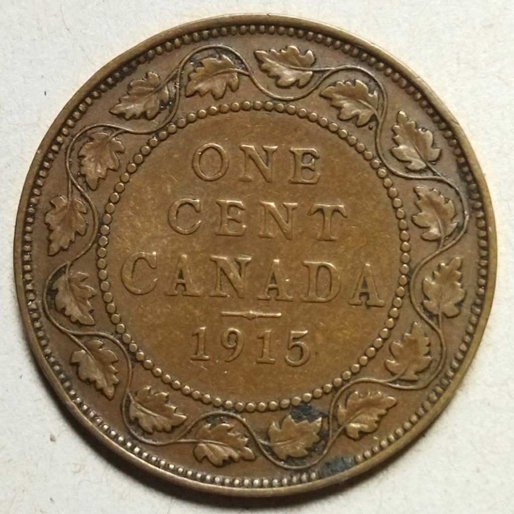 Koin One cent 1915 King Edward - Kanada