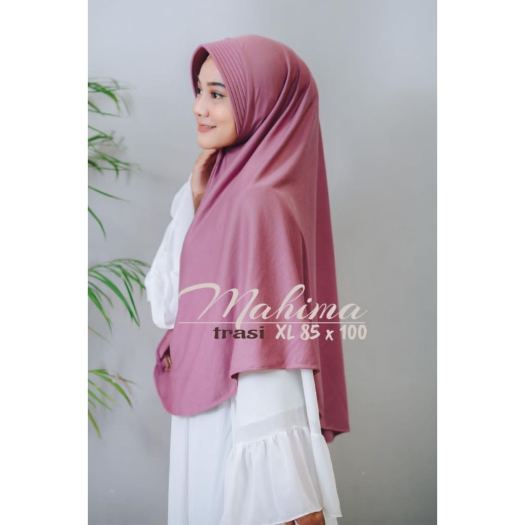 Jilbab Mahima size XL | Jilbab Ped Kaos Antem | Hijab Mahima