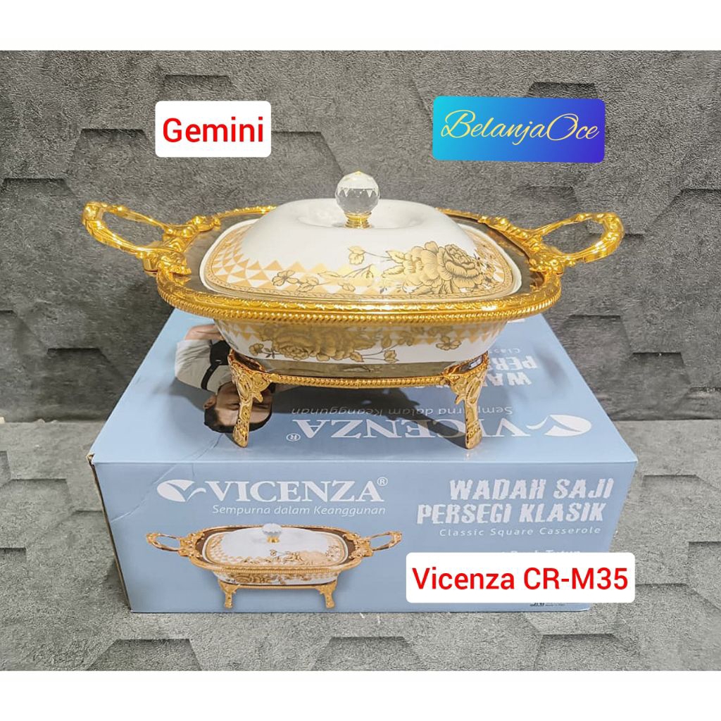 Prasmanan Lauk Keramik VICENZA KLASIK SULTAN / Wadah Saji Gemini