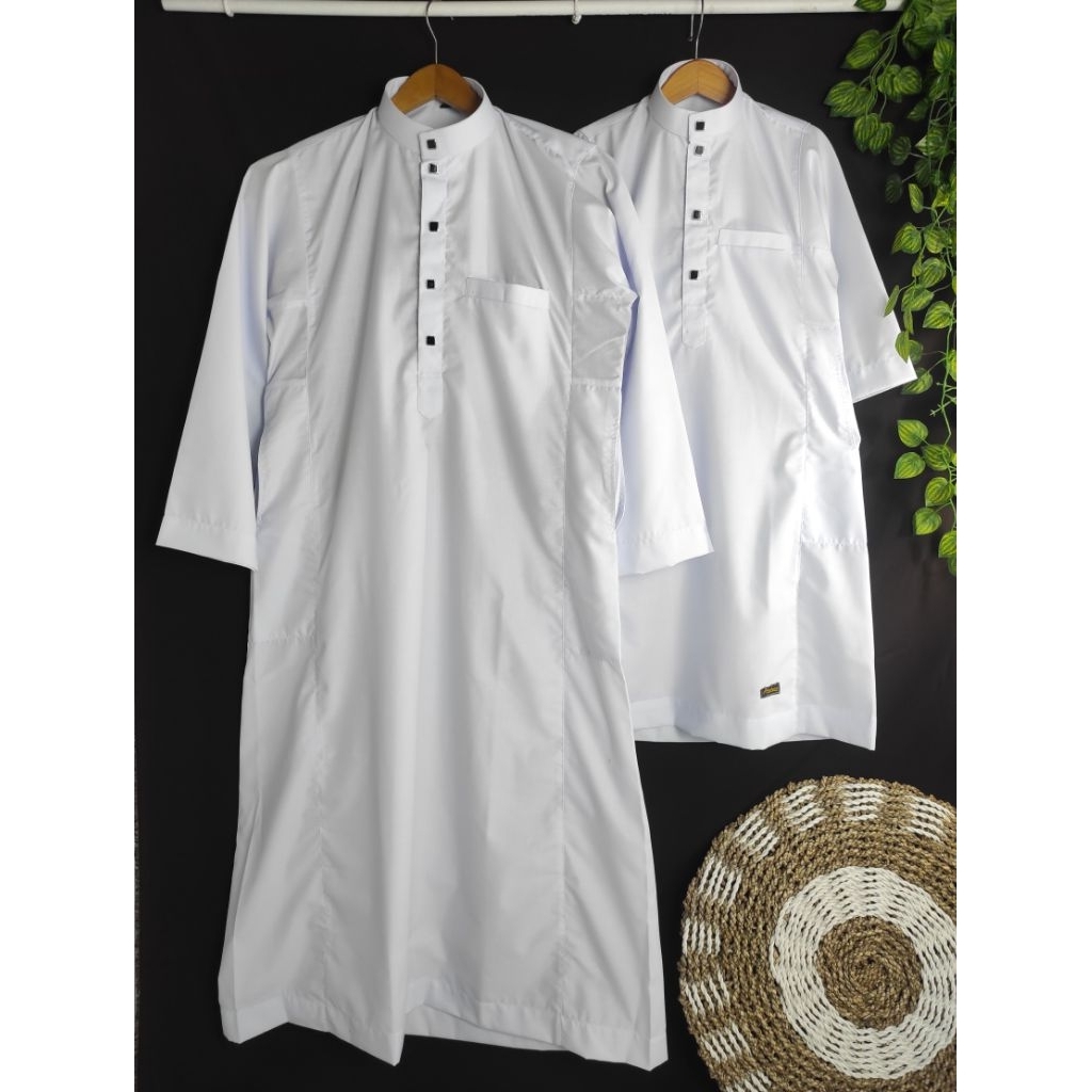 Jubah Saudi Banin Kancing Snap
