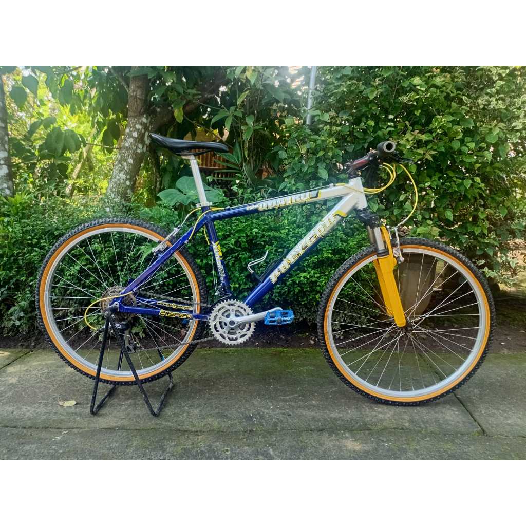 Polygon Quatro Cubic Lawas Jadul Vintage Klasik Sepeda MTB 26 Commuter Balap Road Bike