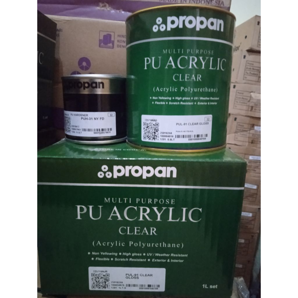 pu acrylic propan clear gloss
