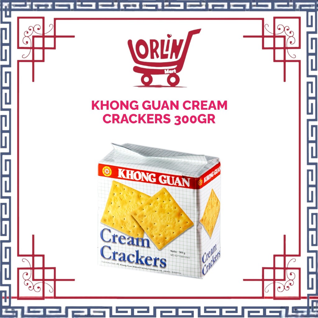 KHONG GUAN CREAM CRACKERS 300GR/KHONG GUAN/BISKUIT